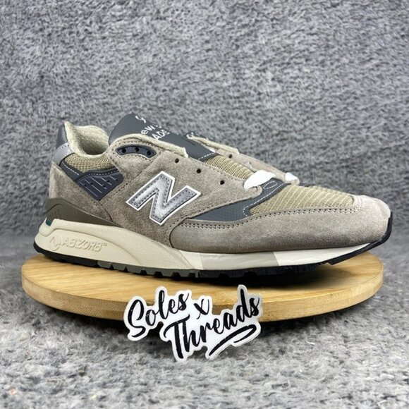 New Balance 998 Made In USA Size 10 Men Core Grey Silver U998GR